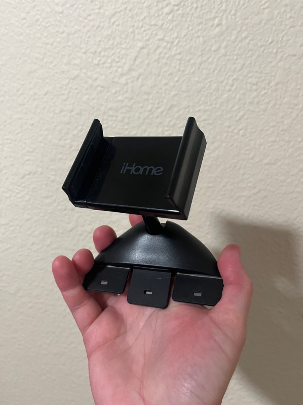 iHome Black Adjustable Phone Mount with Swivel Cradle